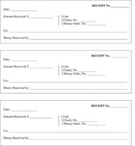 Printable Cash Receipts - Small Business Free Forms