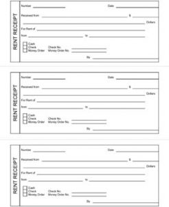 Printable Rent Receipts - Small Business Free Forms